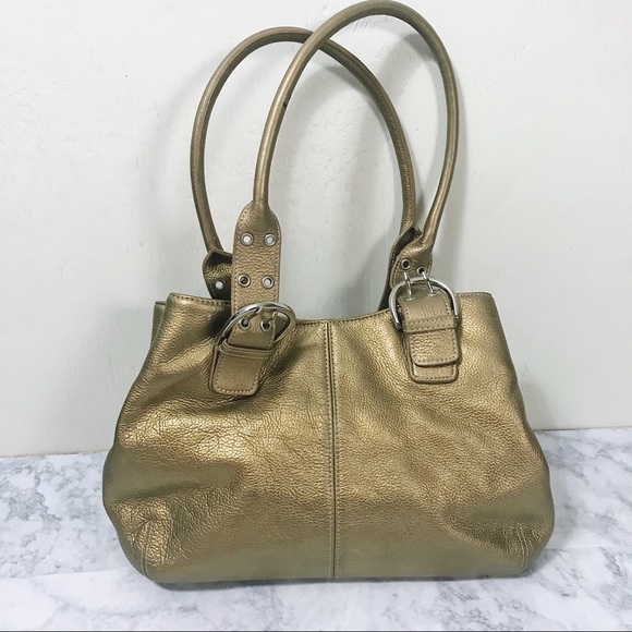 tignanello gold purse